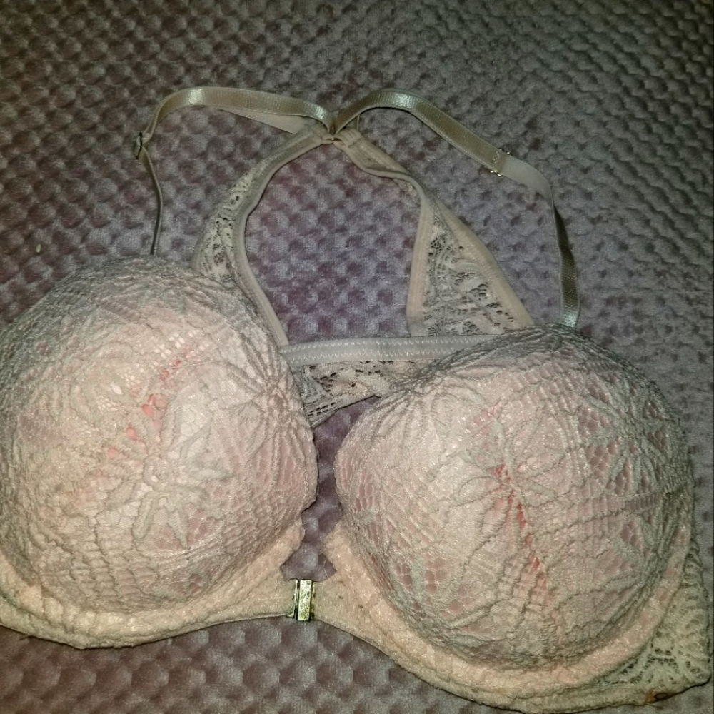 Blush Pink Lace Bra